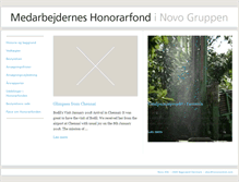 Tablet Screenshot of honorarfonden.dk